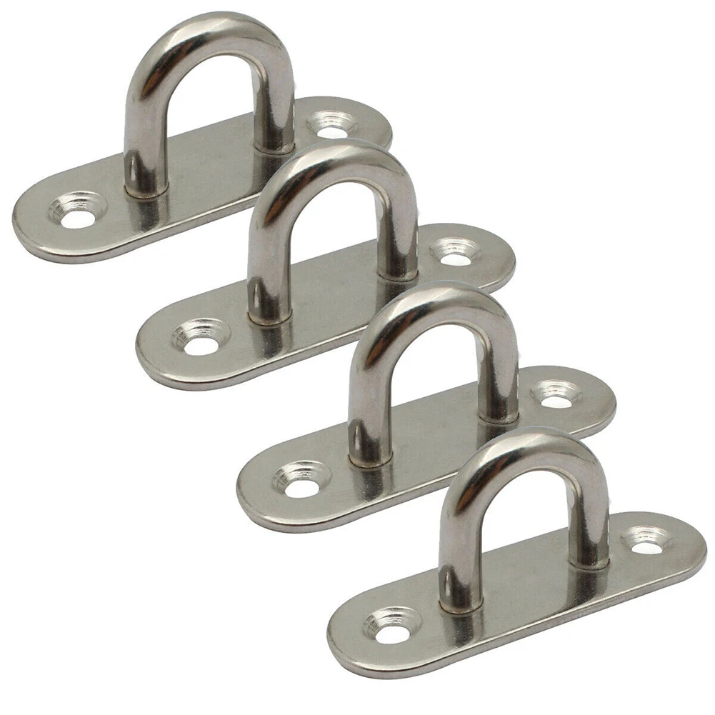 Part Hanging Plate Oblong Pad Silver Stainless Steel Marine 4pcs 5MM Accessories Eye Plate Staple High Quality
Part Hanging Plate Oblong Pad Silver Stainless Steel Marine 4pcs 5MM Accessories Eye Plate Staple High Quality