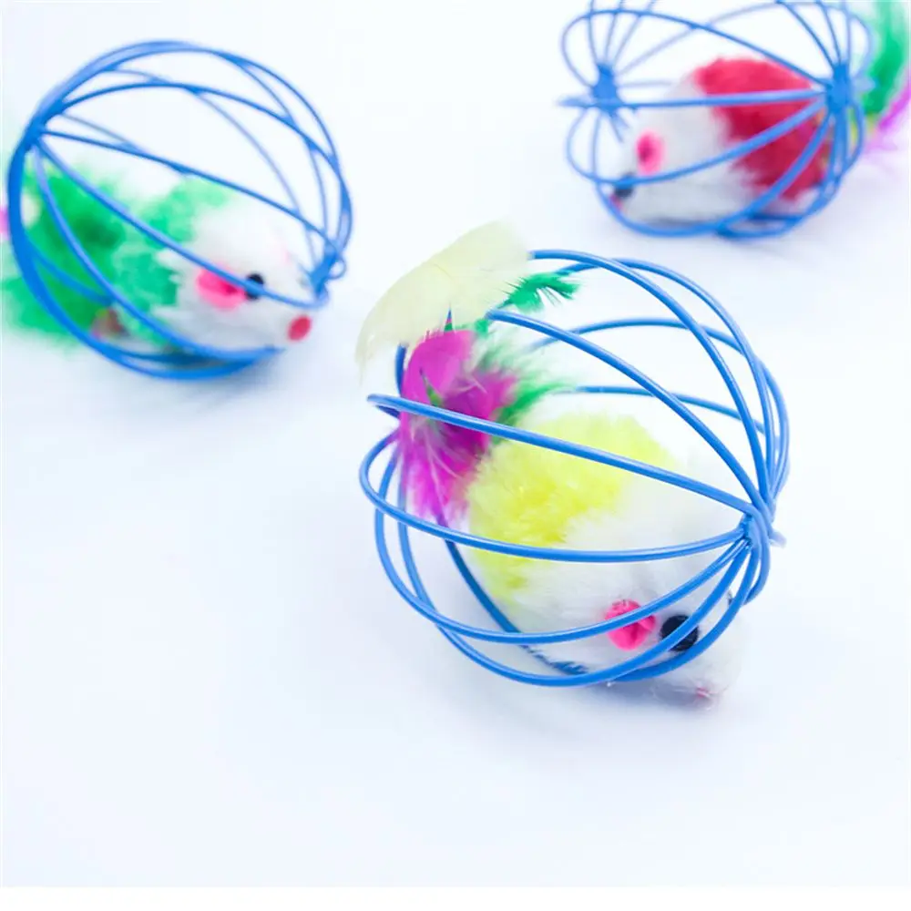 Funny Playing Kitten Pet Supplies Cat Toys False Mice Rat In Cage Plush Mouse Ball
Funny Playing Kitten Pet Supplies Cat Toys False Mice Rat In Cage Plush Mouse Ball