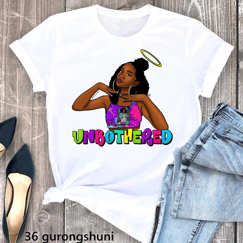 Unapologetically Dope Afro Melanin Print T Shirt Women'S Clothing Fashion Cool Black Girls Magic Tshirt Femme Harajuku Shirt
Unapologetically Dope Afro Melanin Print T Shirt Women'S Clothing Fashion Cool Black Girls Magic Tshirt Femme Harajuku Shirt