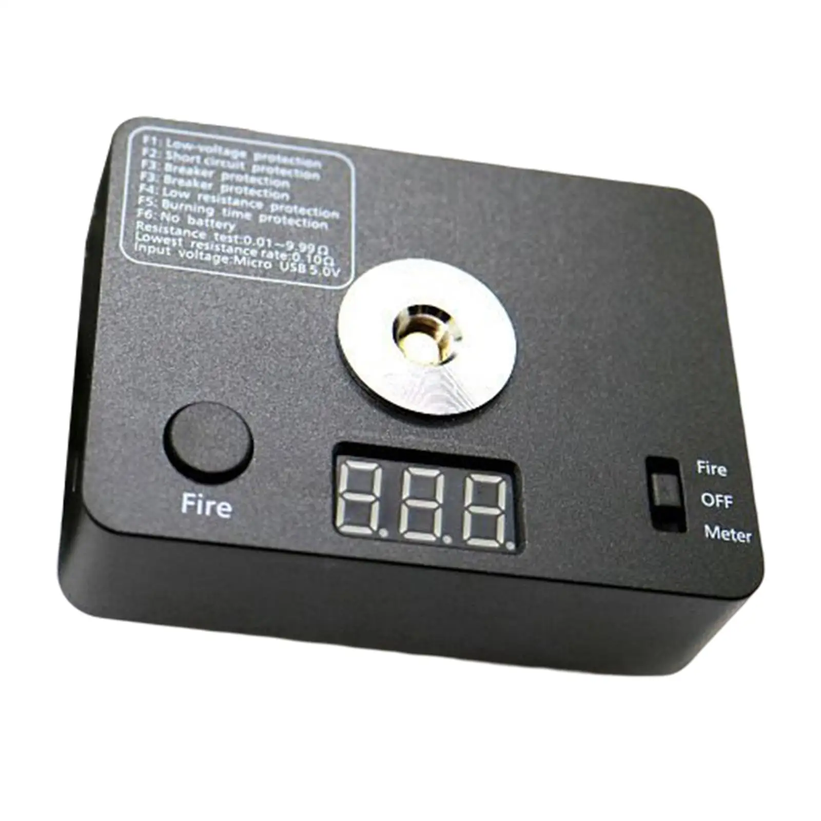 Ohm Meter Reader High Precision USB Charging LED Display DIY Tool Mini Portable Coils Burning Platform for Coils Building Craft
Ohm Meter Reader High Precision USB Charging LED Display DIY Tool Mini Portable Coils Burning Platform for Coils Building Craft