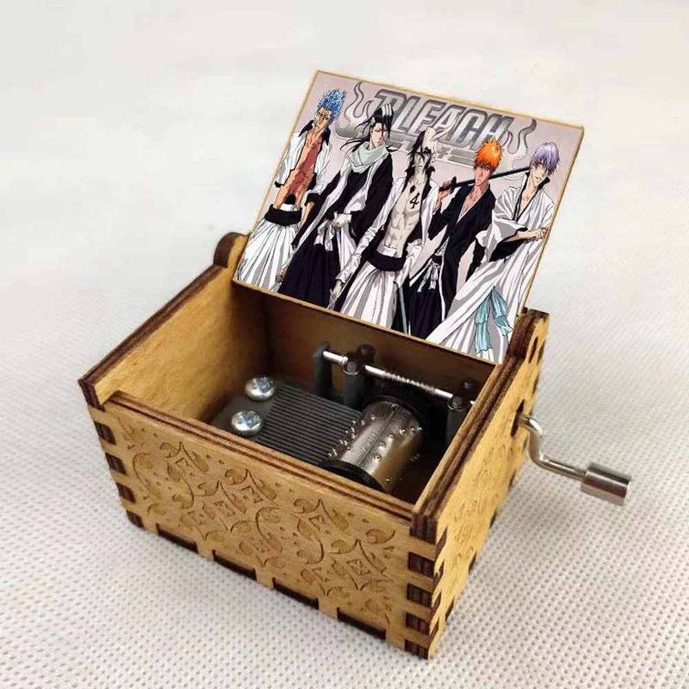 Anime BLEACH Music Box Classical Hand-cranked Music Box Ornament Anime Girls Retro Wooden Music Box
Anime BLEACH Music Box Classical Hand-cranked Music Box Ornament Anime Girls Retro Wooden Music Box