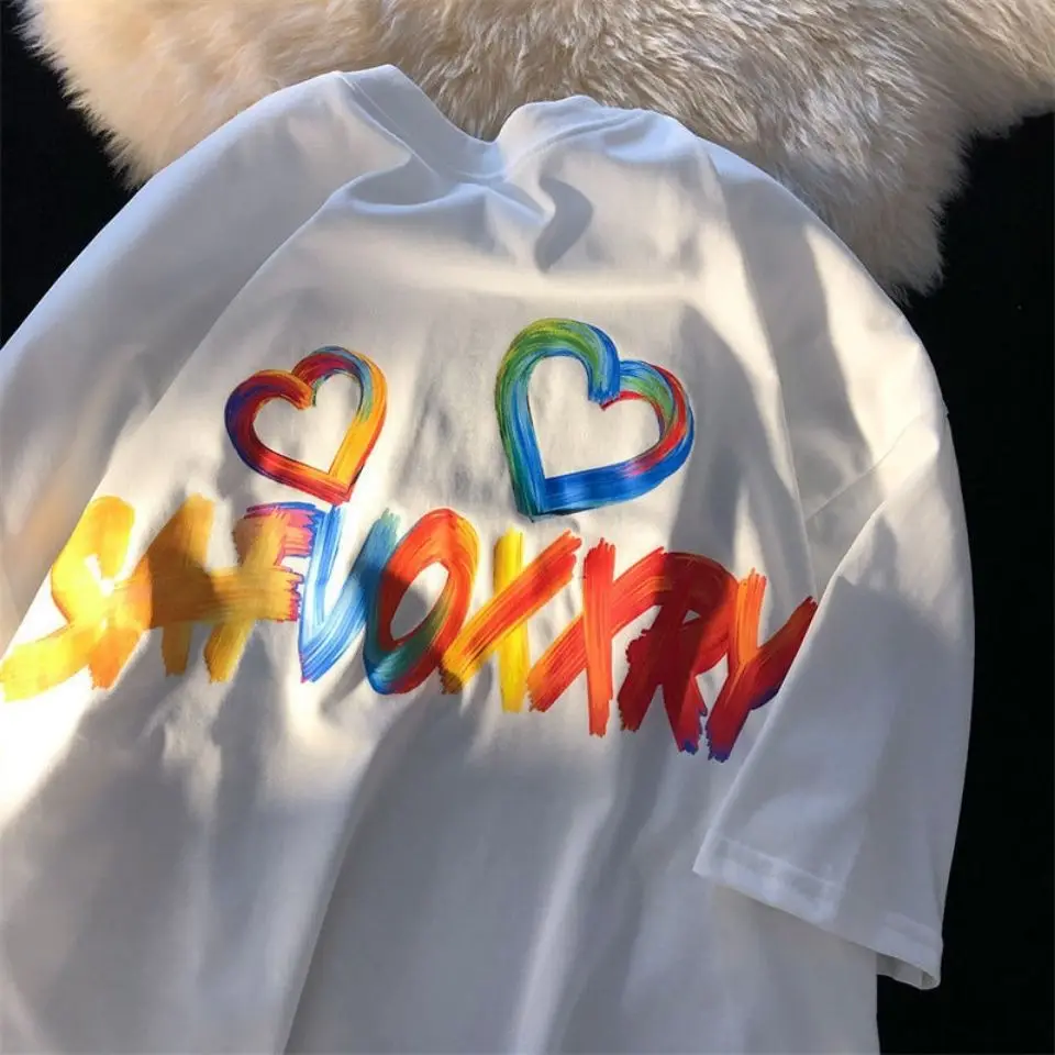 STSVZORR summer design sense love graffiti letter T-shirt female hip-hop niche couple oversize half sleeve
STSVZORR summer design sense love graffiti letter T-shirt female hip-hop niche couple oversize half sleeve