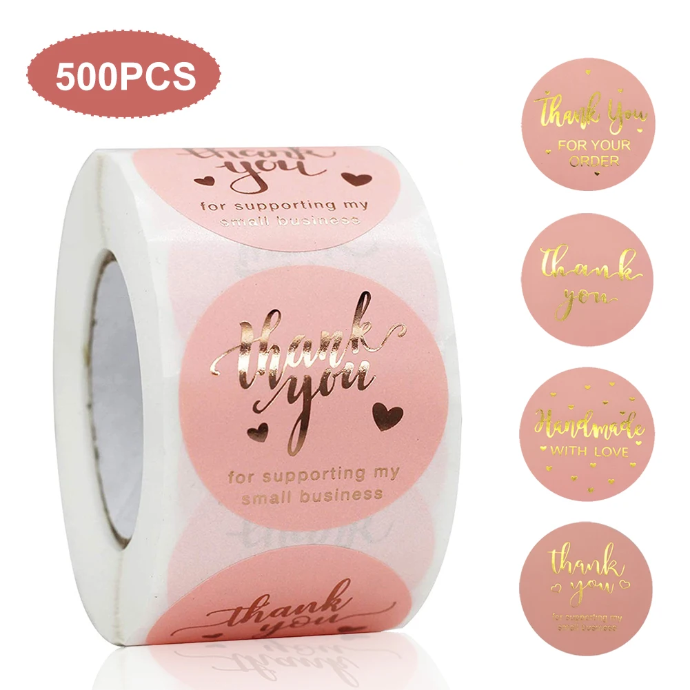 500PCS/1.5inch Thank You Sticker Envelope Seal Scrapbook Sticker Pink Heart Cute Round Sticker Stationery Label Stickers
500PCS/1.5inch Thank You Sticker Envelope Seal Scrapbook Sticker Pink Heart Cute Round Sticker Stationery Label Stickers