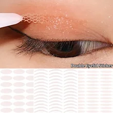 Waterproof Natural Double Eyelid Stickers Makeup Invisible Transparent Self-adhesive Mesh-Lace Eyelid Tape Eye Women Beauty Tool