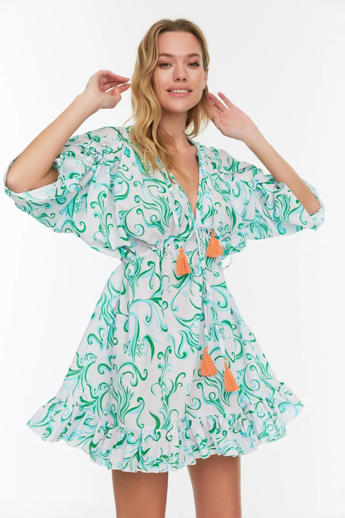 Women's Dress Multi Colored Tassel Detailed Beach Elegant Fashion Casual Casual Comfortable Short Sleeve Summer Boho Beach Dress
Women's Dress Multi Colored Tassel Detailed Beach Elegant Fashion Casual Casual Comfortable Short Sleeve Summer Boho Beach Dress