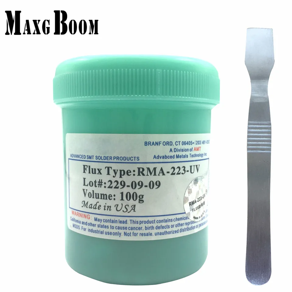 NC-223-ASM 100g Lead-Free Solder Flux Paste For SMT BGA Reballing Soldering Welding Repair No Clean+ESD scraper
NC-223-ASM 100g Lead-Free Solder Flux Paste For SMT BGA Reballing Soldering Welding Repair No Clean+ESD scraper