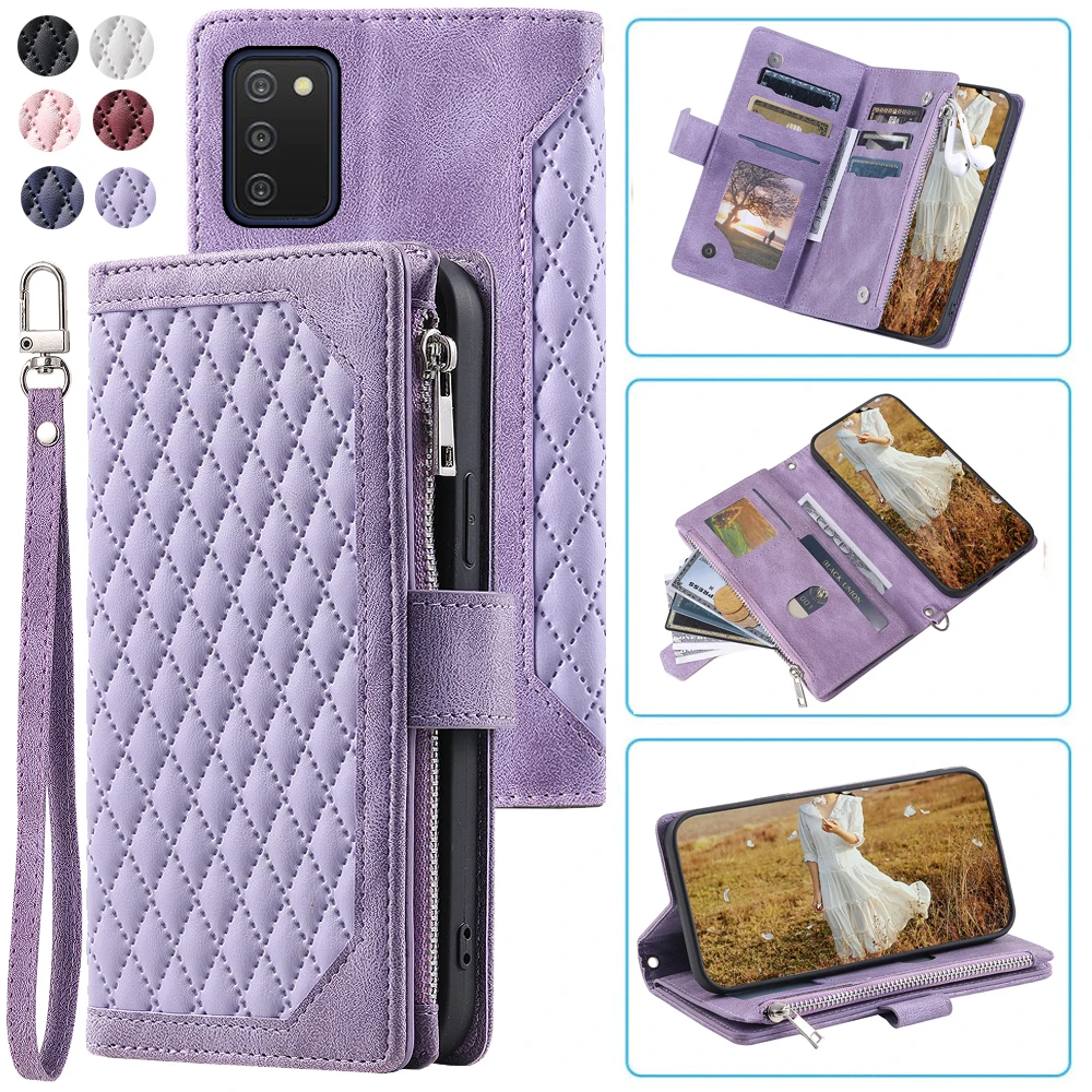 Fashion Zipper Wallet Case Samsung A03S 164.2mm Flip Cover Multi Card Slots Cover Phone Case Card Slot Folio with Wrist Strap
Fashion Zipper Wallet Case Samsung A03S 164.2mm Flip Cover Multi Card Slots Cover Phone Case Card Slot Folio with Wrist Strap