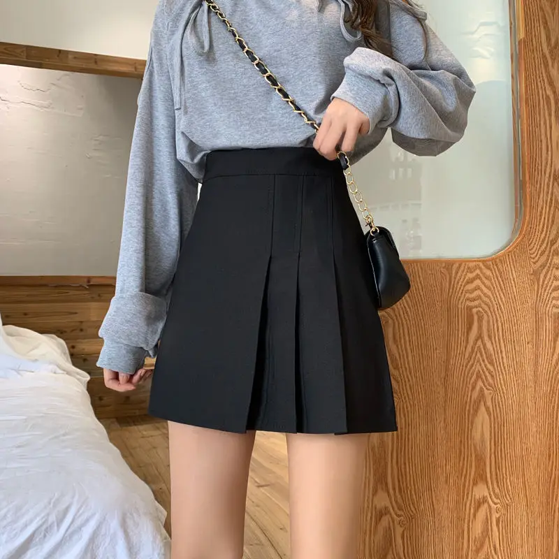 Skirts Women Summer Solid Pleated Simple Korean Trendy High Waist Ins Chic Fashion All-match Streetwear Retro College Harajuku
Skirts Women Summer Solid Pleated Simple Korean Trendy High Waist Ins Chic Fashion All-match Streetwear Retro College Harajuku