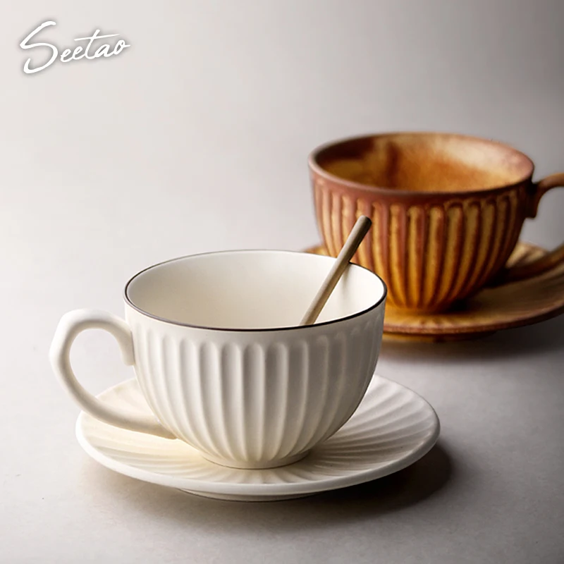 Japanese Ceramic Coffee Cup Tea Mug Latte Reusable Milk Bone China Breakfast Espresso Cup and Saucer Set Porcelain Tableware
Japanese Ceramic Coffee Cup Tea Mug Latte Reusable Milk Bone China Breakfast Espresso Cup and Saucer Set Porcelain Tableware