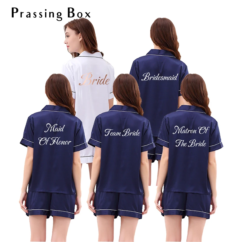 navy blue women sleepwear bridesmaid pajamas suit matte satin short pajamas set white bride pijamas printing pjamas for women
navy blue women sleepwear bridesmaid pajamas suit matte satin short pajamas set white bride pijamas printing pjamas for women