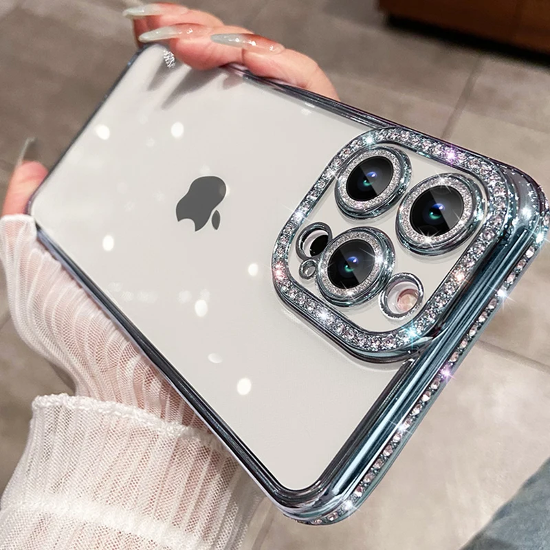 Fashion Girl Luxury Glitter Diamond Plating Transparent Case for iPhone 14 Plus 13 11 12 Pro Max Soft Silicone Shockproof Cover
Fashion Girl Luxury Glitter Diamond Plating Transparent Case for iPhone 14 Plus 13 11 12 Pro Max Soft Silicone Shockproof Cover