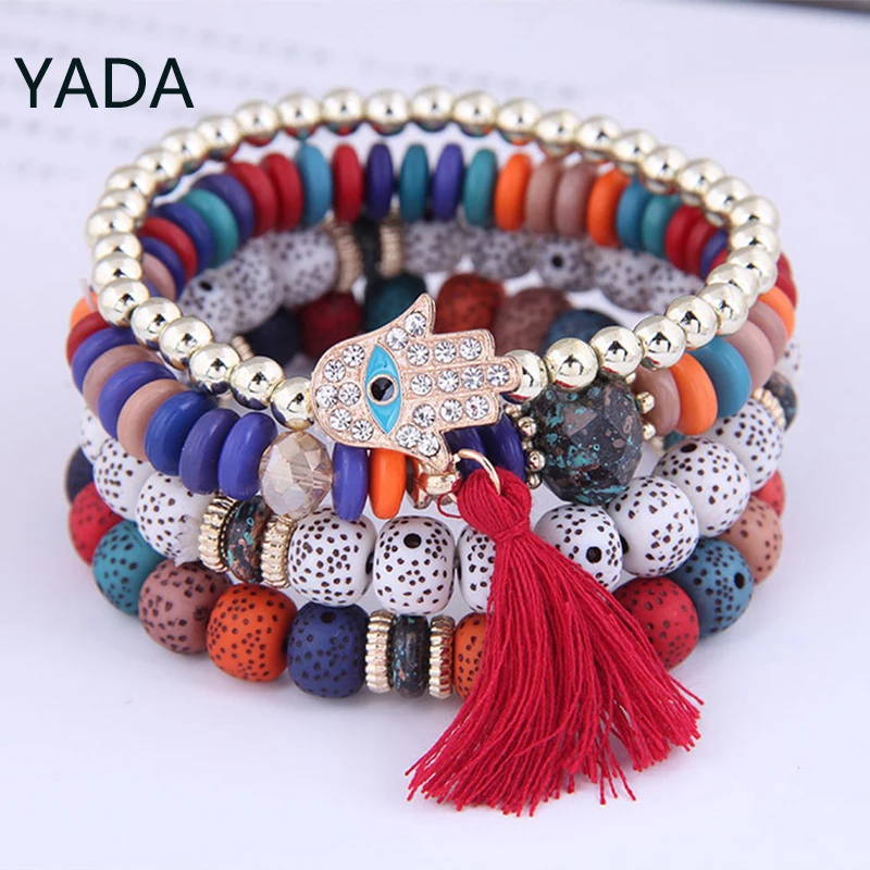 YADA 2023 Bohemian Evil Blue Eyes Bracelets Bangles Charm For Women Tassel Bracelet Jewelry Gift Multi-layer Bracelet BT230013
YADA 2023 Bohemian Evil Blue Eyes Bracelets Bangles Charm For Women Tassel Bracelet Jewelry Gift Multi-layer Bracelet BT230013