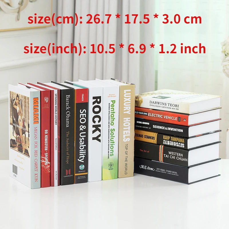 Hotel Club Fashion Decorative Book for Rooms Photography Props Book Coffee Table Fake Book Ornaments Fake Books Decorations
Hotel Club Fashion Decorative Book for Rooms Photography Props Book Coffee Table Fake Book Ornaments Fake Books Decorations