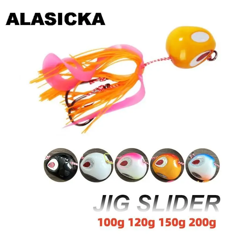 ALASICKA 1PCS Tenya Metal Jig Head Slider Snapper Fast Sinking Sea-bream Artificial Jigging Fishing Lure 100g 120g 150g 200g
ALASICKA 1PCS Tenya Metal Jig Head Slider Snapper Fast Sinking Sea-bream Artificial Jigging Fishing Lure 100g 120g 150g 200g