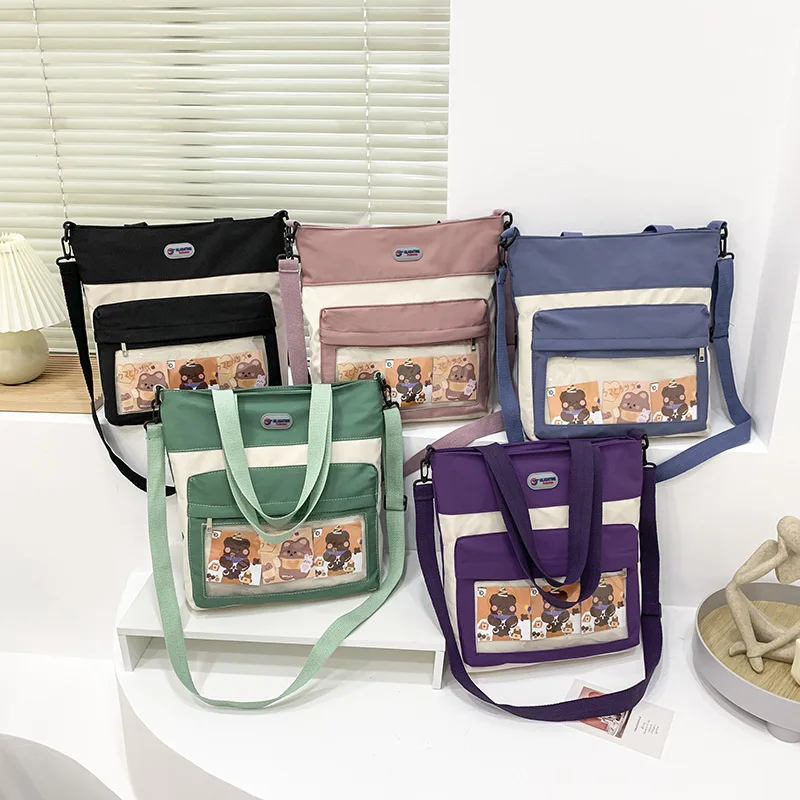 New Color Single Shoulder Bag Korean Simple Leisure Large Capacity Portable Crossbody Bag Girl Travel Bag Female Student Tote
New Color Single Shoulder Bag Korean Simple Leisure Large Capacity Portable Crossbody Bag Girl Travel Bag Female Student Tote