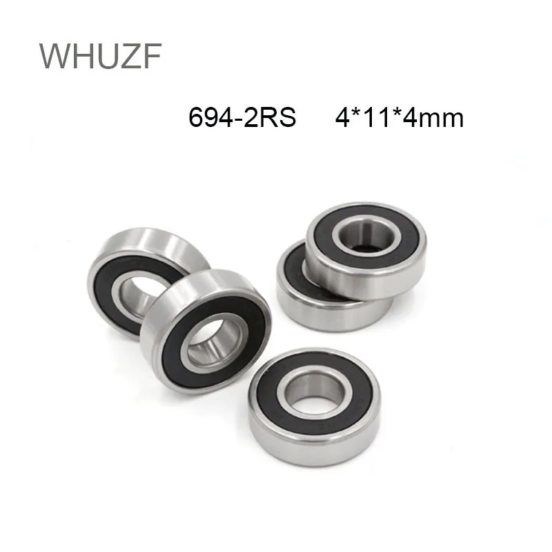 WHUZF Free Shipping 10/20/50/100PCS 694-2RS Bearing ABEC-3 10PCS 4x11x4 mm Miniature 694 RS Ball Bearings 619/4 RS EMQ Quality
WHUZF Free Shipping 10/20/50/100PCS 694-2RS Bearing ABEC-3 10PCS 4x11x4 mm Miniature 694 RS Ball Bearings 619/4 RS EMQ Quality