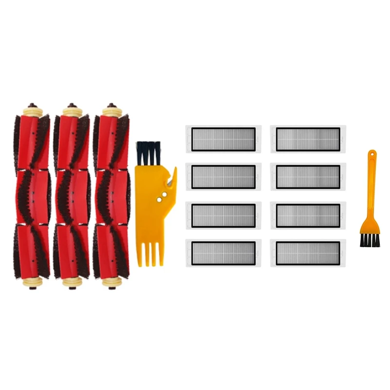 2 Set Vacuum Filter Accessories: 1 Set Washable HEPA Filter Parts & 1 Set Detachable Main Roller Brush + Cleaning Brush
2 Set Vacuum Filter Accessories: 1 Set Washable HEPA Filter Parts & 1 Set Detachable Main Roller Brush + Cleaning Brush
