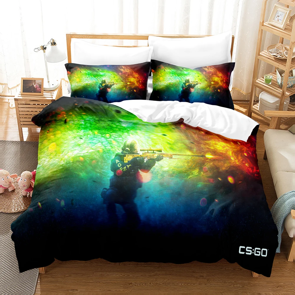 3D CS GO Bedding Sets Duvet Cover Set With Pillowcase Twin Full Queen King Bedclothes Bed Linen
3D CS GO Bedding Sets Duvet Cover Set With Pillowcase Twin Full Queen King Bedclothes Bed Linen