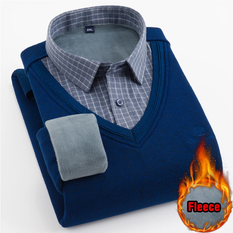 LICHENGRUI Winter Men's Fleece Padded Long-sleeved Shirt Classic Style Business Fashion Loose Warm Shirt Clothes 5XL 6XL 7XL
LICHENGRUI Winter Men's Fleece Padded Long-sleeved Shirt Classic Style Business Fashion Loose Warm Shirt Clothes 5XL 6XL 7XL