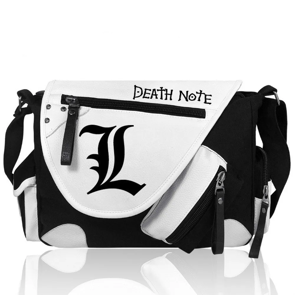 Anime White Shoulder Bag DEATH NOTE FAIRY TAIL Men Women Unisex Waterproof School Bag Canvas + PU Boys Cover Messenger Bsg
Anime White Shoulder Bag DEATH NOTE FAIRY TAIL Men Women Unisex Waterproof School Bag Canvas + PU Boys Cover Messenger Bsg