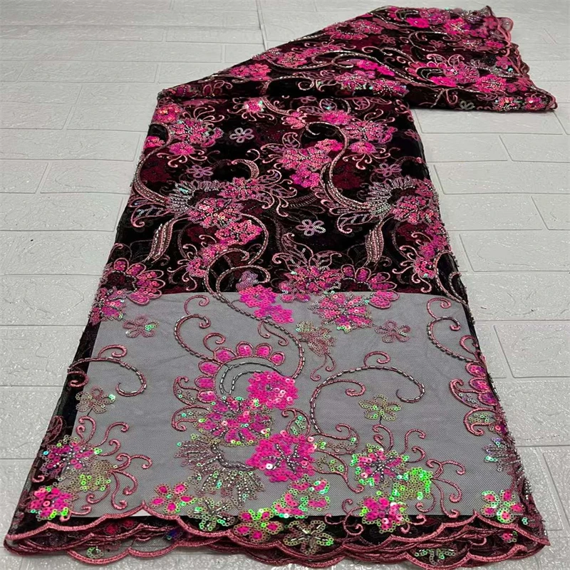 Familiar African Lace Fabric 5 Yards Nigerian Wedding Women Dress Material Sequin French Tulle Lace Fabric For Sew HD22255 
Familiar African Lace Fabric 5 Yards Nigerian Wedding Women Dress Material Sequin French Tulle Lace Fabric For Sew HD22255