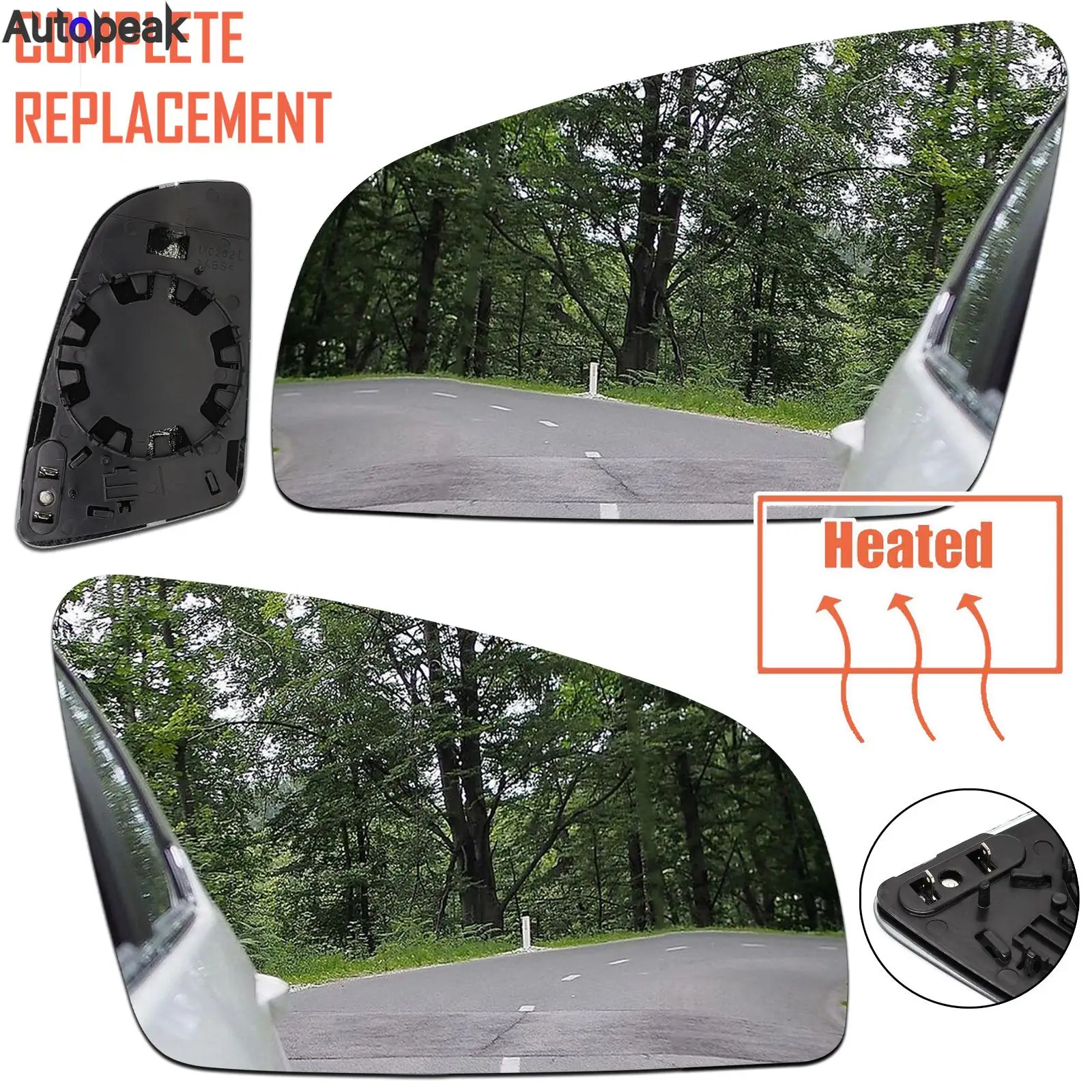For Audi A3 / S3 2004-2008 A4 / S4 2001-2008 A6 / S6 2005-2008 Rs4 2006-2008 Wing Mirror Glass Heated Door Side Mirror Car Style
For Audi A3 / S3 2004-2008 A4 / S4 2001-2008 A6 / S6 2005-2008 Rs4 2006-2008 Wing Mirror Glass Heated Door Side Mirror Car Style