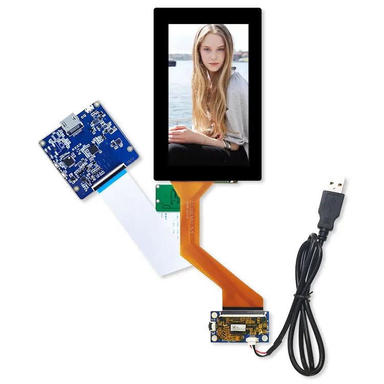 High Brightness 60 Pins 5.5 inch IPS Wide Viewing 2160*3840 4K UHD MIPI LCD Display With Touch Panel
High Brightness 60 Pins 5.5 inch IPS Wide Viewing 2160*3840 4K UHD MIPI LCD Display With Touch Panel