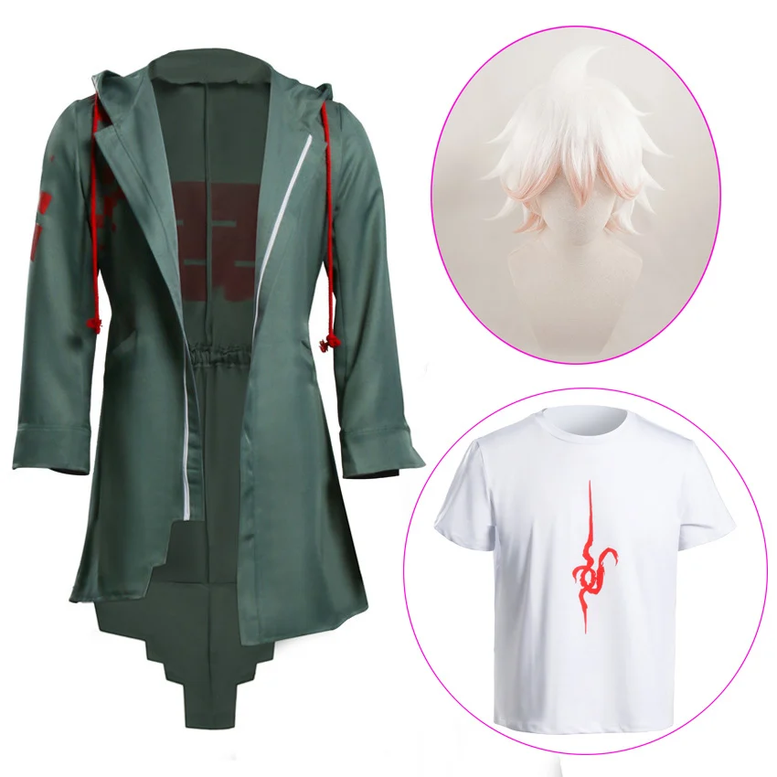 Super Danganronpa 2 Nagito Komaeda Cosplay Jacket T-shirt Wig Halloween Costumes for Women Men Adult Anime Clothes Cosplay Wig 
Super Danganronpa 2 Nagito Komaeda Cosplay Jacket T-shirt Wig Halloween Costumes for Women Men Adult Anime Clothes Cosplay Wig