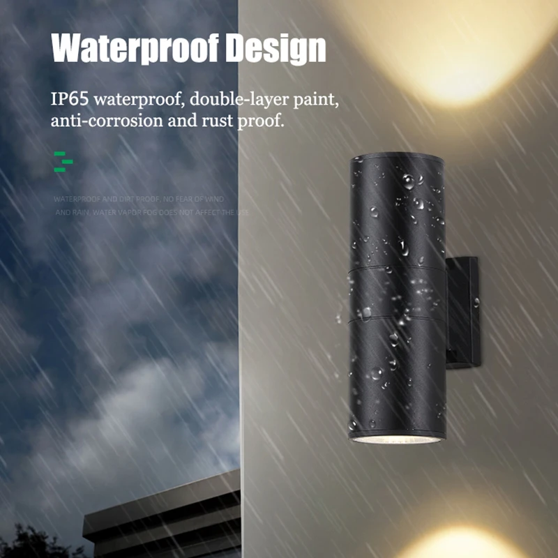Gu10 Metal Outdoor Wall Light Double Head Cylinder Porch Lamp Waterproof Ip65 Led Courtyard Sconce Villa Garden Balcony Lighting
Gu10 Metal Outdoor Wall Light Double Head Cylinder Porch Lamp Waterproof Ip65 Led Courtyard Sconce Villa Garden Balcony Lighting