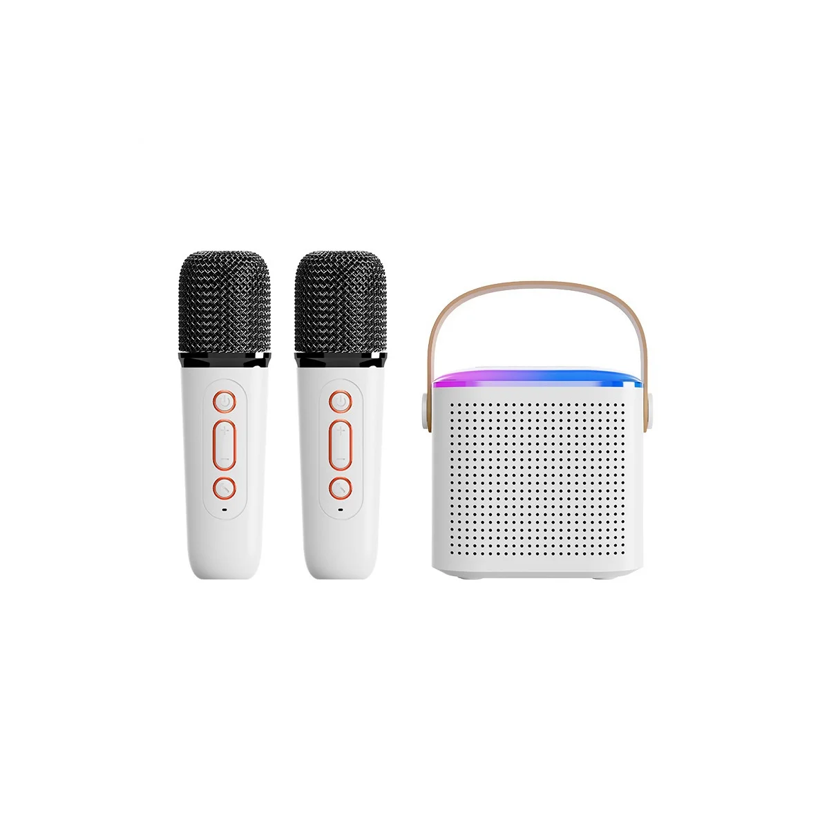 Беспроводной караоке аудио домашний Bluetooth портативный динамик пение развлечение караоке аудио встроенный микрофон белый
Беспроводной караоке аудио домашний Bluetooth портативный динамик пение развлечение караоке аудио встроенный микрофон белый