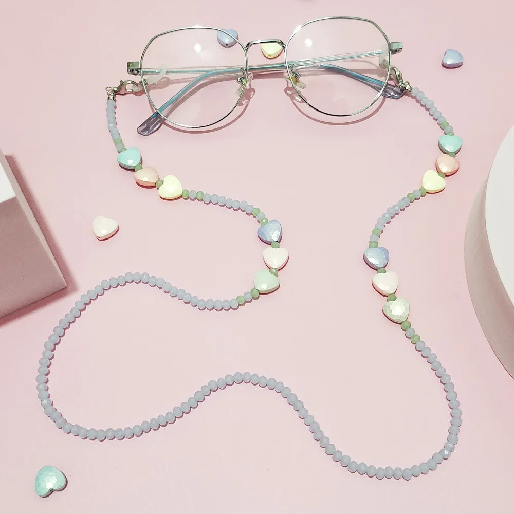 New Pearl Beads Dice Mask Chain Glasses Chain for Women Heart Anti Slip Holder Neck Strap Lanyard Eyewears Chain Wholesale
New Pearl Beads Dice Mask Chain Glasses Chain for Women Heart Anti Slip Holder Neck Strap Lanyard Eyewears Chain Wholesale