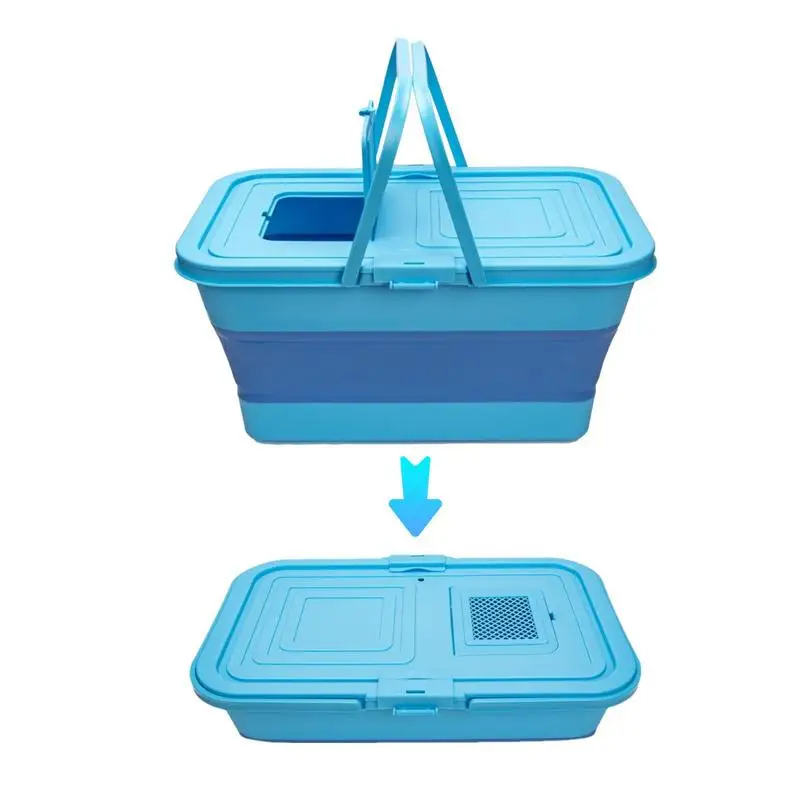 Foldable Fish Bucket Large Capacity Foldable Fish Protection Bucket Multifunctional With Handle And Drainage Holes Breathable
Foldable Fish Bucket Large Capacity Foldable Fish Protection Bucket Multifunctional With Handle And Drainage Holes Breathable