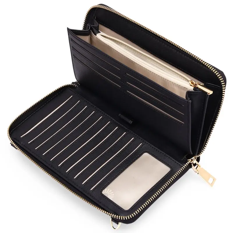 Luxurious PU Leather Women's Wallet Clutch Wristlet Crossbody Bag for Ladies, 2 Straps Included
Luxurious PU Leather Women's Wallet Clutch Wristlet Crossbody Bag for Ladies, 2 Straps Included