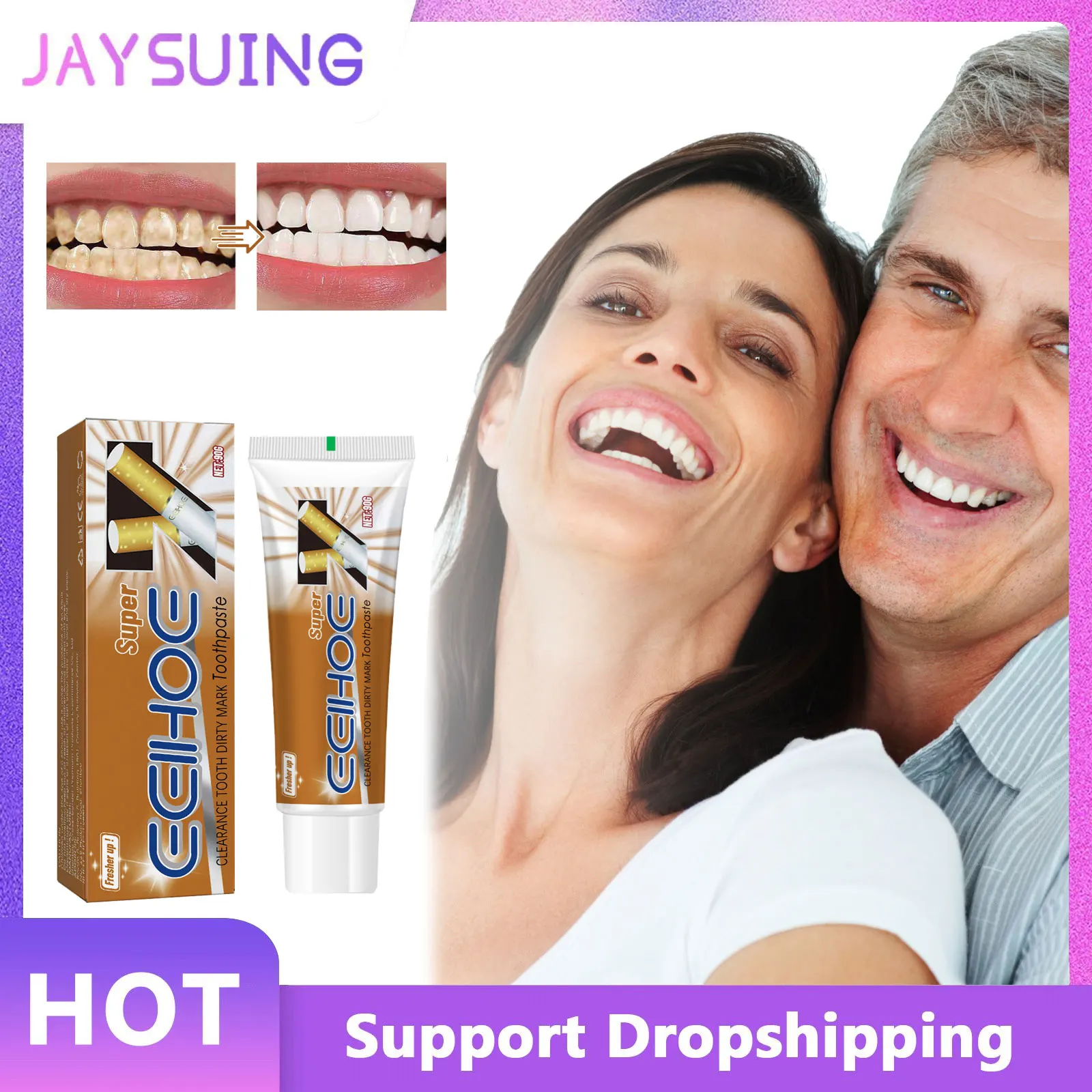 Stain Removing Toothpaste Cleaning Freshener Breath Yellow Tartar Removal Brightening Oral Smoking Stains Whitening Toothpaste
Stain Removing Toothpaste Cleaning Freshener Breath Yellow Tartar Removal Brightening Oral Smoking Stains Whitening Toothpaste