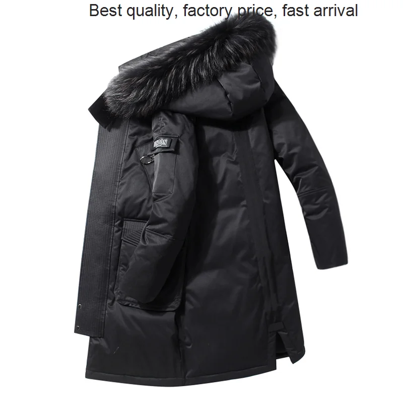High quality luxury brand Hooded solid color outdoor tooling duck down men's long thick warm men and women couple jacket trend 8
High quality luxury brand Hooded solid color outdoor tooling duck down men's long thick warm men and women couple jacket trend 8