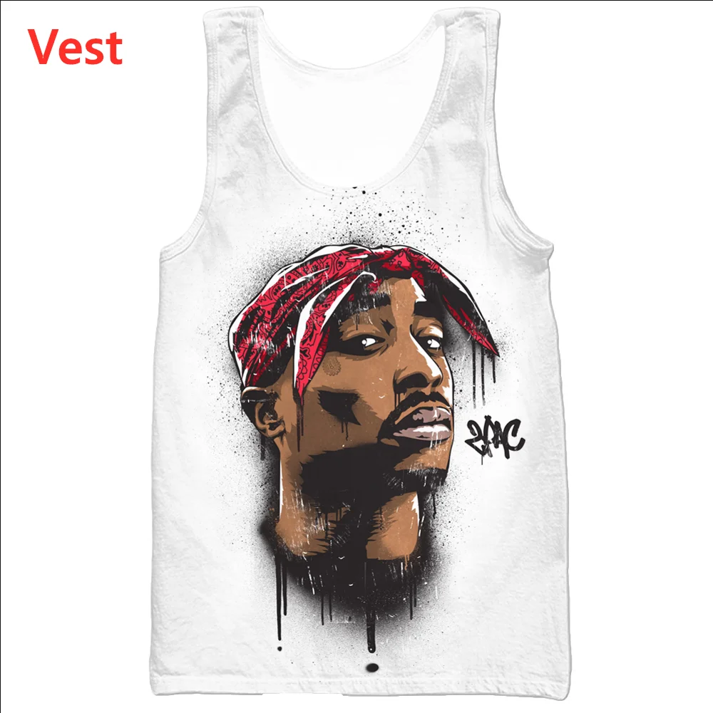 Новинка, повседневная одежда с 3D принтом, Legend Rapper Tupac 2Pac, модный мужской и женский жилет, Размер Φ, сетчатый топ
Новинка, повседневная одежда с 3D принтом, Legend Rapper Tupac 2Pac, модный мужской и женский жилет, Размер Φ, сетчатый топ
