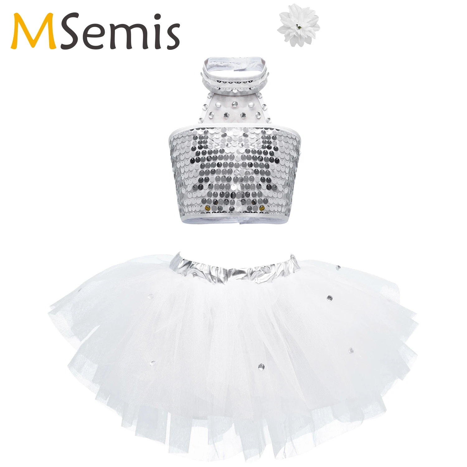 Children Jazz Dance Modern Cheerleading Costumes Hip Hop Girls Crop Top with Tutu Mesh Skirt Hairpin Sequins Performance Set 
Children Jazz Dance Modern Cheerleading Costumes Hip Hop Girls Crop Top with Tutu Mesh Skirt Hairpin Sequins Performance Set