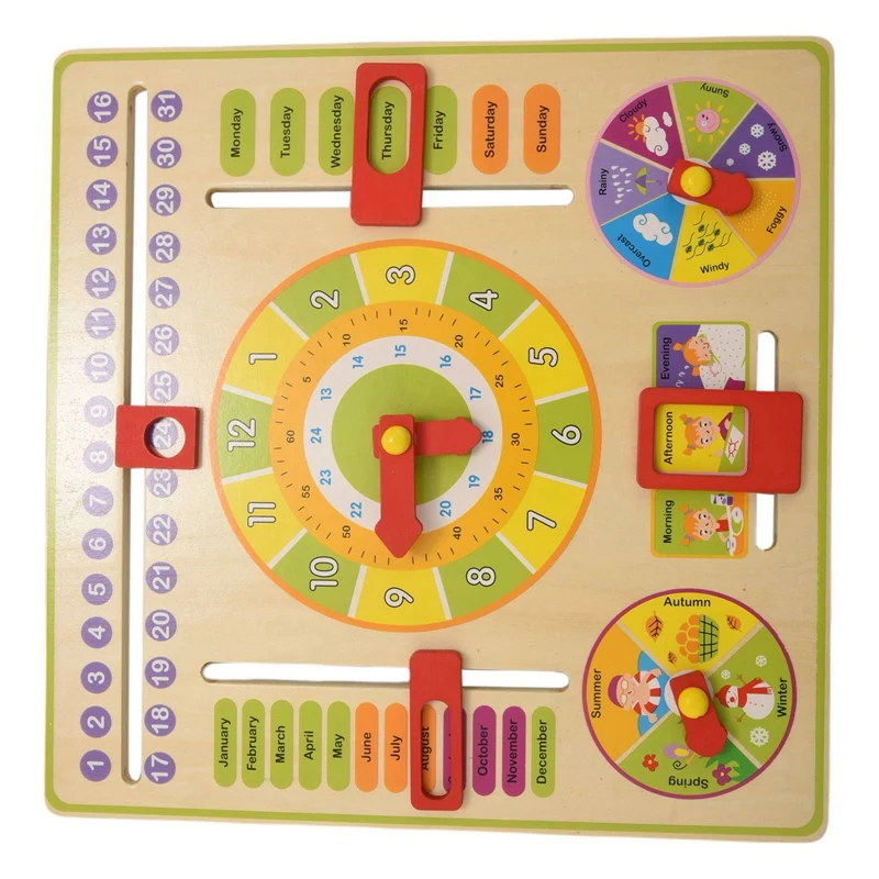 Kids Wooden Board Game Weather Season Time Cognitive Puzzles Toys Child Early Learning Educational Toys
Kids Wooden Board Game Weather Season Time Cognitive Puzzles Toys Child Early Learning Educational Toys