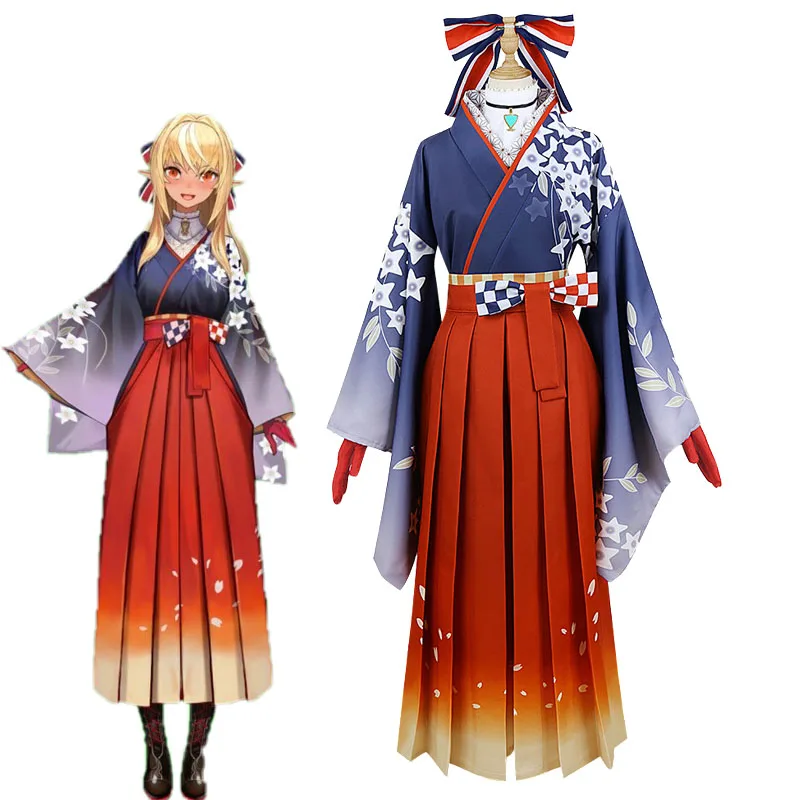Hololive Fantasy Shiranui Flare Cosplay Kimono VTuber Costume Woman Japanese Wafuku
Hololive Fantasy Shiranui Flare Cosplay Kimono VTuber Costume Woman Japanese Wafuku