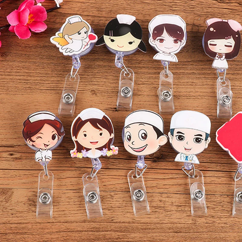 Doctor Nurse Cartoon Retractable Badge Reel Student Exhibition Pull Key ID Name Card Lanyard Badge Holder School Office Supply
Doctor Nurse Cartoon Retractable Badge Reel Student Exhibition Pull Key ID Name Card Lanyard Badge Holder School Office Supply