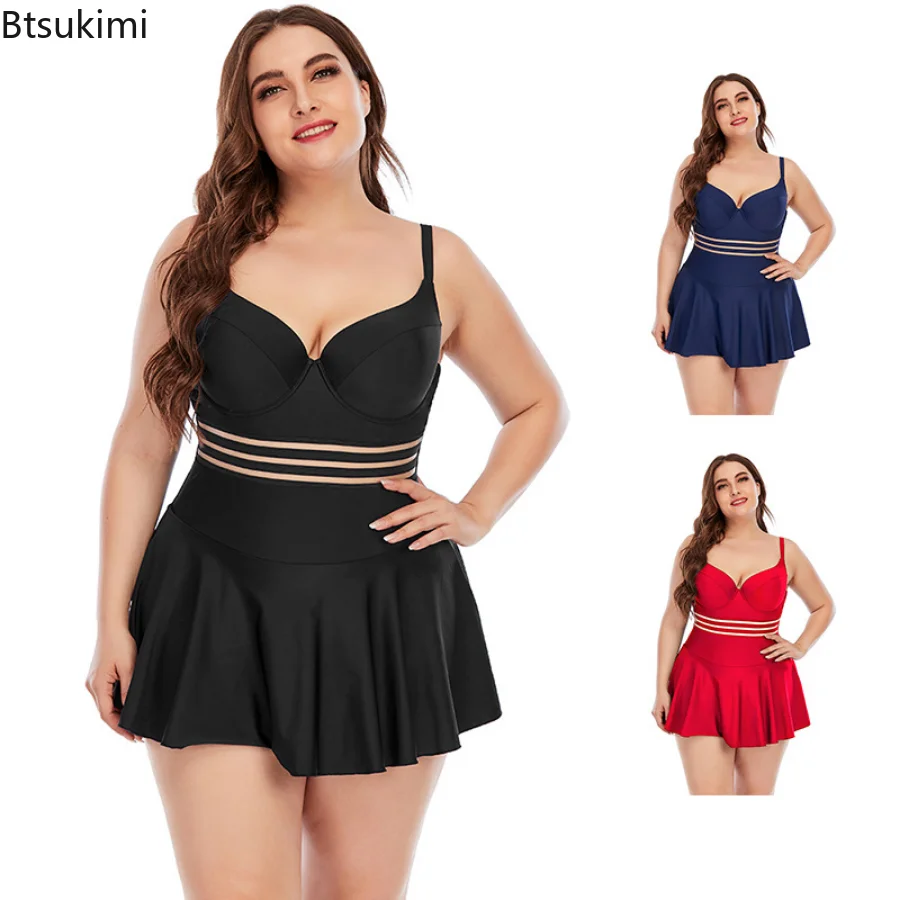 Plus Size Swimwear Bathing Suits Women Solid High Wait Swimsuits for Fat Girls One-Piece Oversized Bikini Sets Female Beachwear
Plus Size Swimwear Bathing Suits Women Solid High Wait Swimsuits for Fat Girls One-Piece Oversized Bikini Sets Female Beachwear