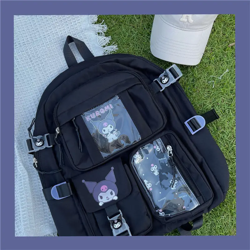 school backpack for college students Sanrio Cute Student Schoolbag Backpack Black Large Capacity Kuromi Backpack Large Capacity 
school backpack for college students Sanrio Cute Student Schoolbag Backpack Black Large Capacity Kuromi Backpack Large Capacity