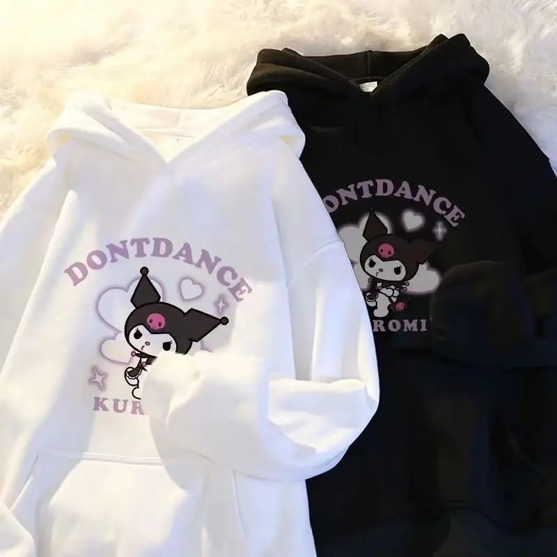 New Sanrioed Long-Sleeved Casual Hooded Sweater Kawaii Anime Kuromi Plush Printed Oversize Loose Sweatshirt Fashion Girls Gift
New Sanrioed Long-Sleeved Casual Hooded Sweater Kawaii Anime Kuromi Plush Printed Oversize Loose Sweatshirt Fashion Girls Gift