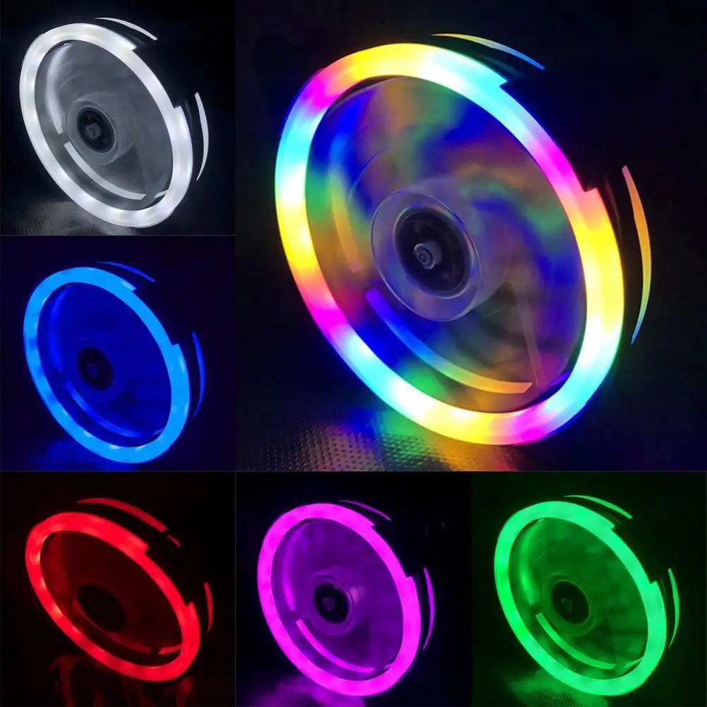 RGB вентилятор с двойной диафрагмой, хорошая теплоотдача, 12 см, бесшумный RGB кулер, радиатор с резиновой прокладкой для ПК 
RGB вентилятор с двойной диафрагмой, хорошая теплоотдача, 12 см, бесшумный RGB кулер, радиатор с резиновой прокладкой для ПК