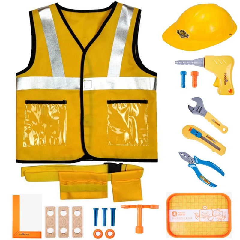 Little Engineer Construction Worker Costume Kit for Kids Role Play Toy Set Yellow Heavy Worker Costumes Kids Pro Cosplay Costume
Little Engineer Construction Worker Costume Kit for Kids Role Play Toy Set Yellow Heavy Worker Costumes Kids Pro Cosplay Costume