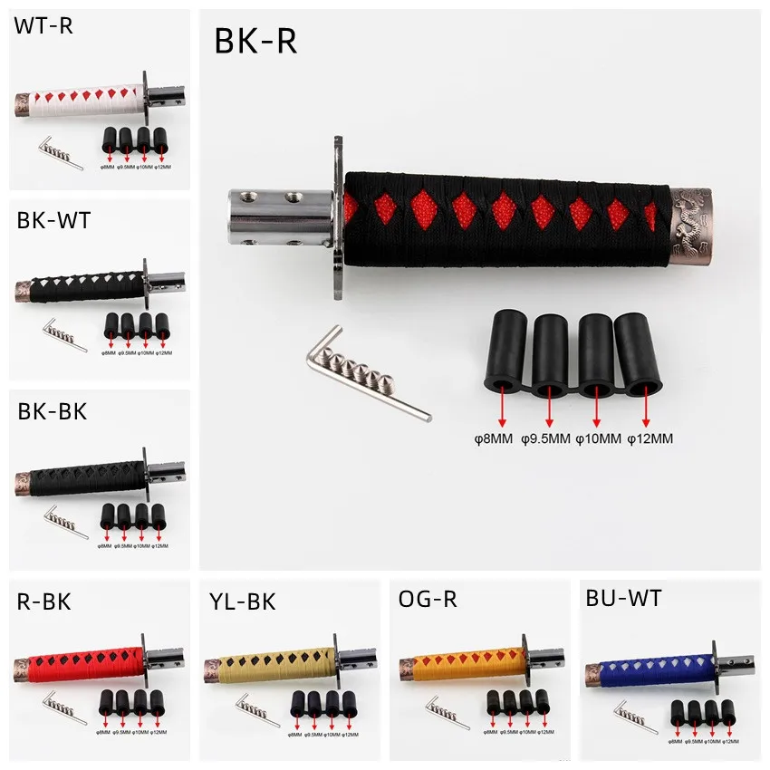 JDM 6"15cm Universal Black Samurai Sword Shift Knob Shifter Katana Metal Racing
JDM 6"15cm Universal Black Samurai Sword Shift Knob Shifter Katana Metal Racing