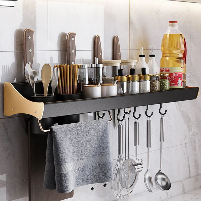 Joybos Kitchen Racks Spice Storage Racks Organizers Storage Shelf Aluminum Black Gold Kitchen Accessories
Joybos Kitchen Racks Spice Storage Racks Organizers Storage Shelf Aluminum Black Gold Kitchen Accessories