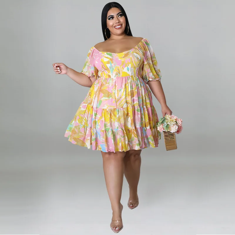 Plus Size Dresses for Women 4xl 5xl Flower Boho Printed Off The Shoulder Loose Elegant Vintage Party Dress Femme Robe Vestidos
Plus Size Dresses for Women 4xl 5xl Flower Boho Printed Off The Shoulder Loose Elegant Vintage Party Dress Femme Robe Vestidos
