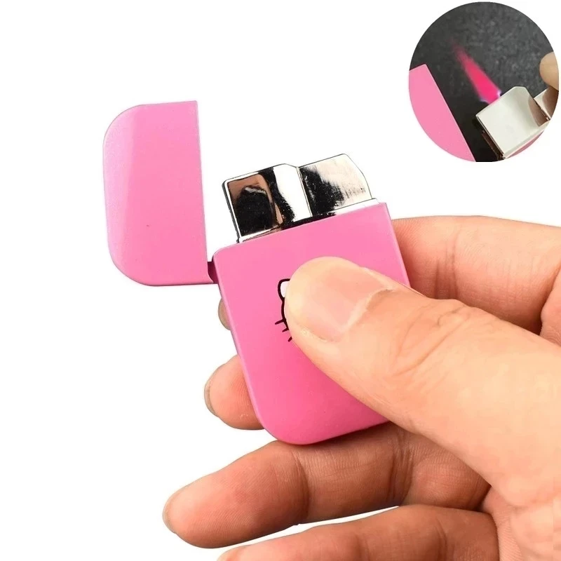 Pink Cat Lighter Creative Pink Flame Metal Windproof Lighter Portable Mini Smoking Accessories Cute Girl Gift (No Gas)
Pink Cat Lighter Creative Pink Flame Metal Windproof Lighter Portable Mini Smoking Accessories Cute Girl Gift (No Gas)