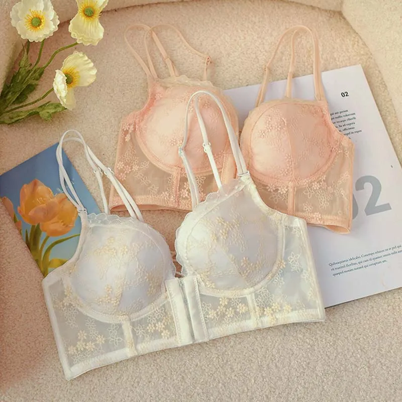 Roseheart For Women White Lace Bra Straps Cotton Panties Push Up Bra Set Mesh Underwear Sexy Lingerie Backless Front Closure
Roseheart For Women White Lace Bra Straps Cotton Panties Push Up Bra Set Mesh Underwear Sexy Lingerie Backless Front Closure